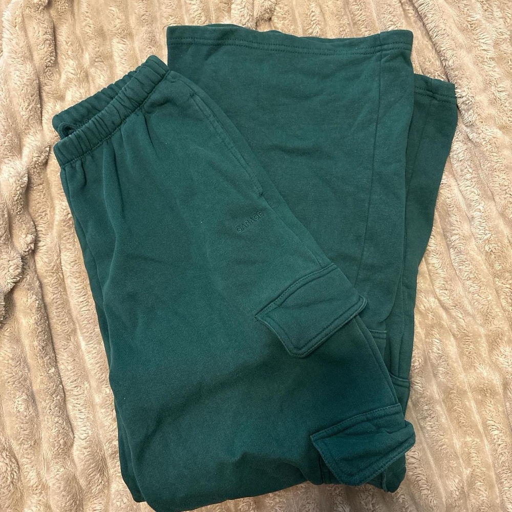Garage Forest Green Cargo Sweatpants
